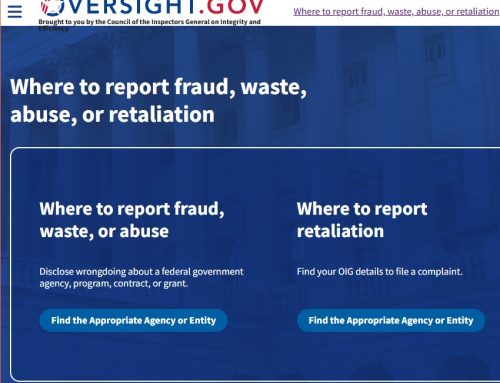 Report Federal Fraud, Waste, Abuse or Retaliation