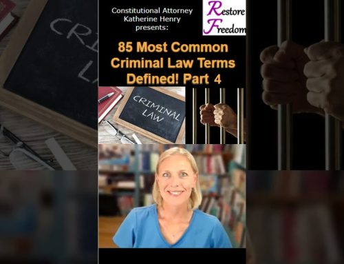 85 Most Common Criminal Law Terms Defined! Part 4 S5E70